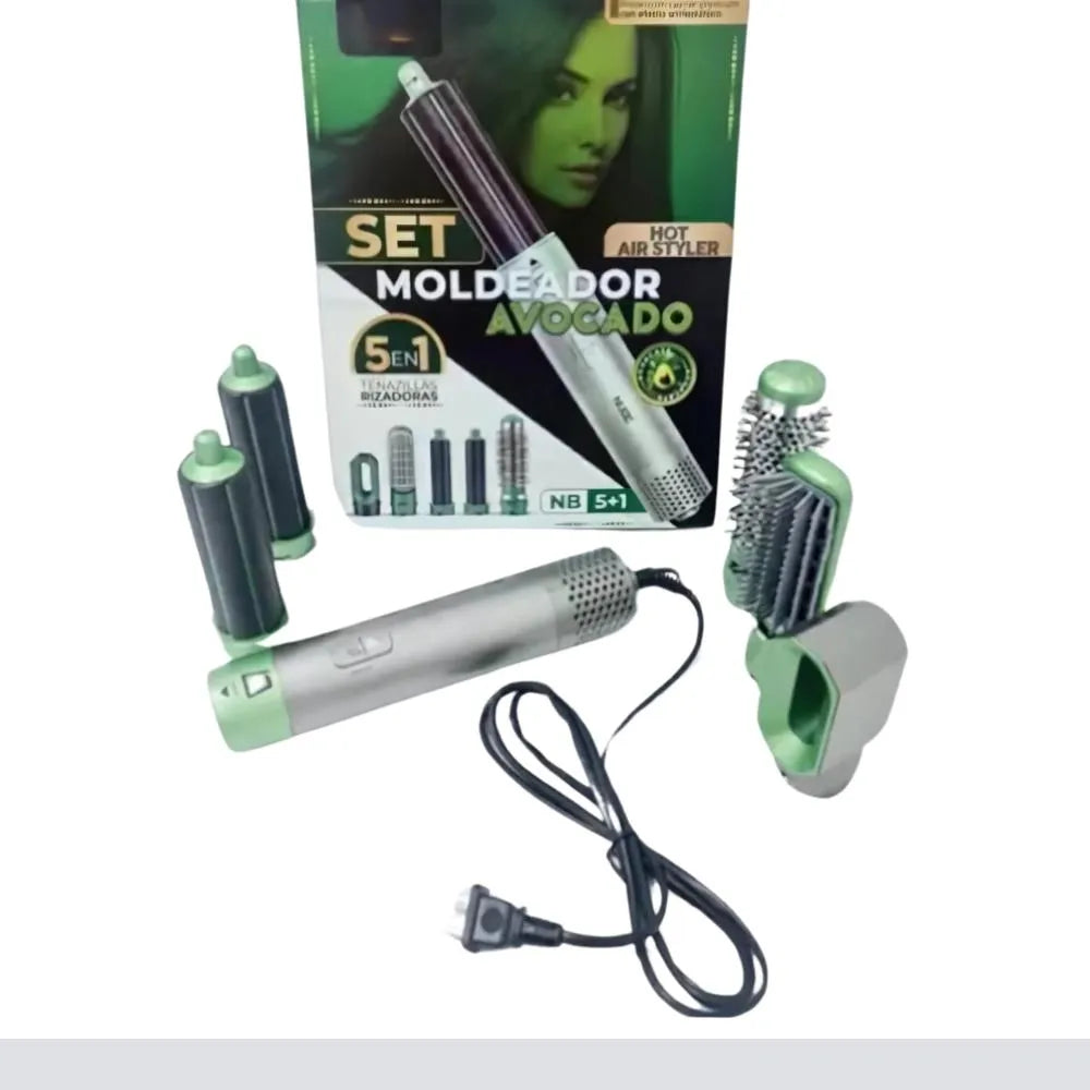 Set Moldeador 5 en 1 Aguacate – Peinado Profesional en Casa